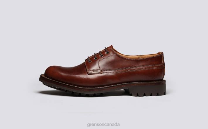 VICTOR Dark Brown 280D155 Men Grenson Derby Shoes
