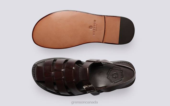 QUINCY Dark Brown 280D222 Men Grenson Sandals