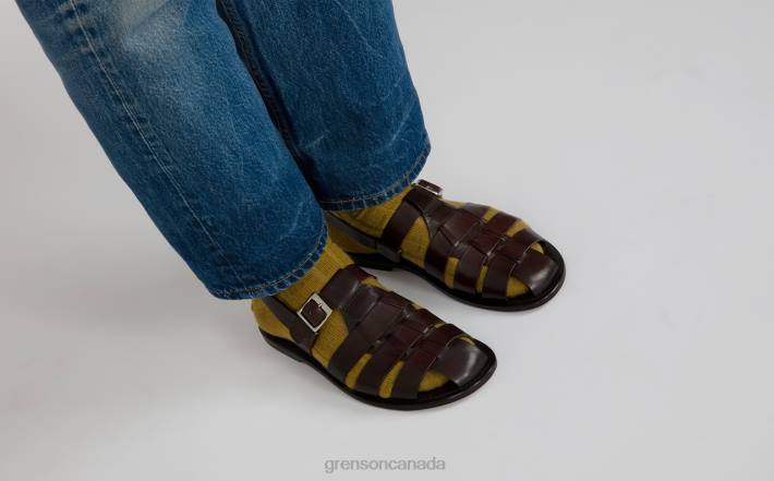 QUINCY Dark Brown 280D222 Men Grenson Sandals