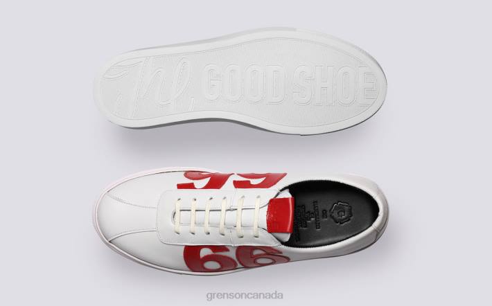 M.I.E. '66' White/Red 280D168 Men Grenson Sneakers