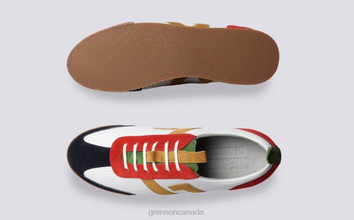 SNEAKER 51 Red/Green/White 280D193 Men Grenson Sneakers