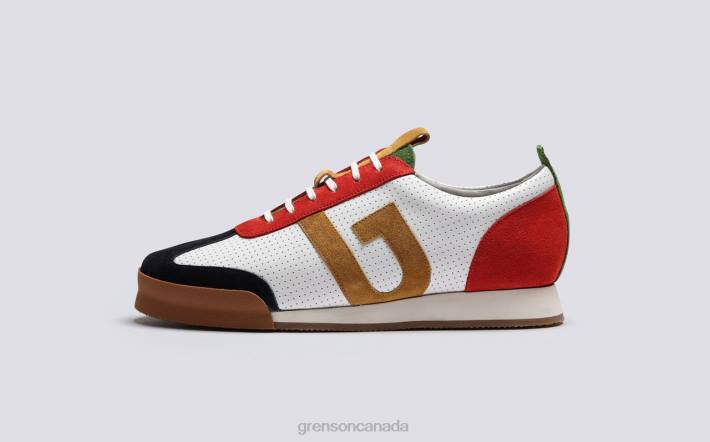 SNEAKER 51 Red/Green/White 280D193 Men Grenson Sneakers