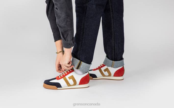 SNEAKER 51 Red/Green/White 280D193 Men Grenson Sneakers