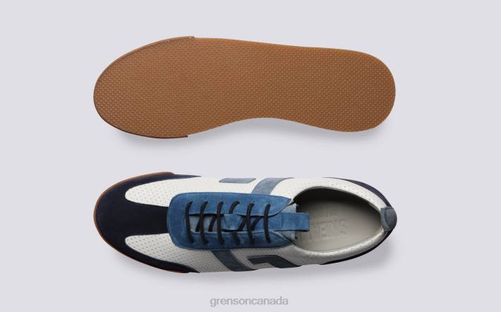 SNEAKER 51 White/Blue 280D188 Men Grenson Sneakers