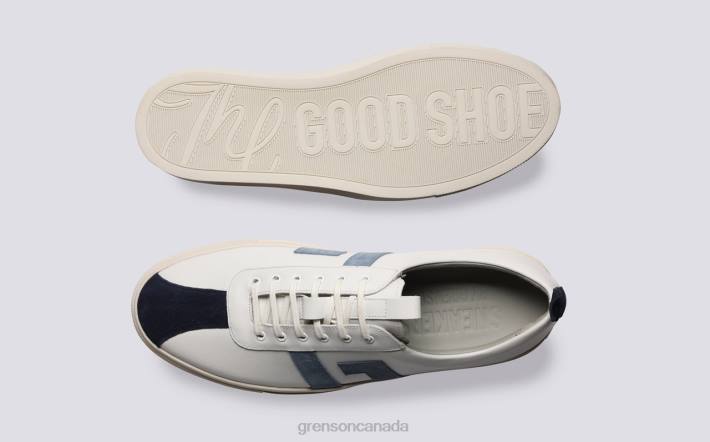 SNEAKER 67 White/Blue 280D197 Men Grenson Sneakers