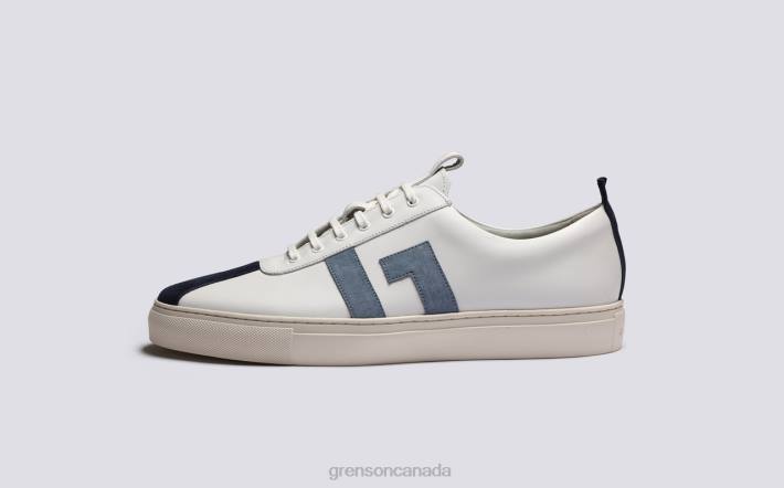 SNEAKER 67 White/Blue 280D197 Men Grenson Sneakers