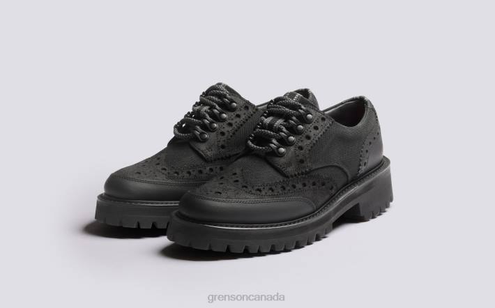 AVA TECH Black 280D332 Women Grenson Brogues Shoes