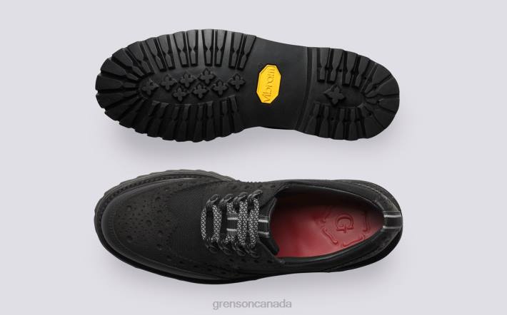 AVA TECH Black 280D332 Women Grenson Brogues Shoes