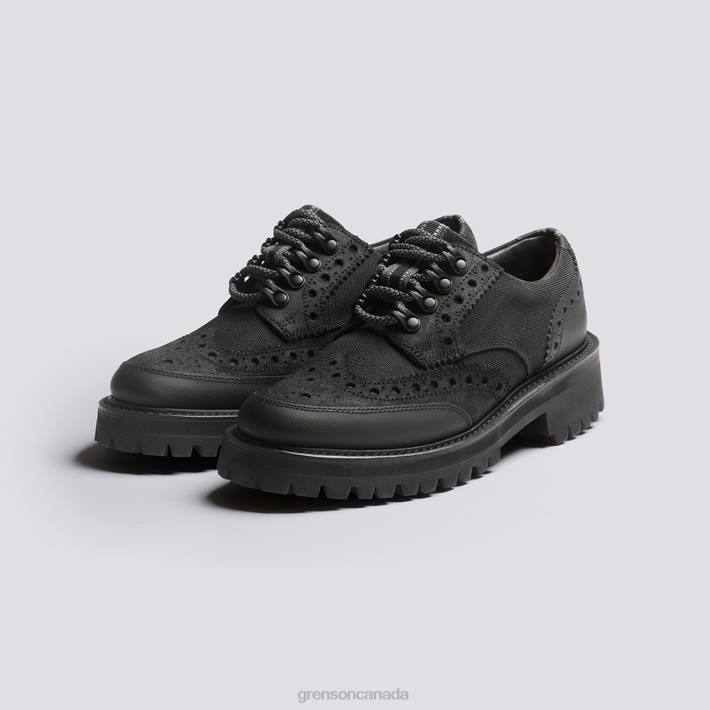 AVA TECH Black 280D332 Women Grenson Brogues Shoes