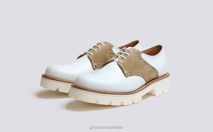 THE RACK L16 White 280D311 Women Grenson Formal Shoes