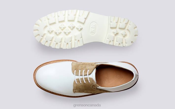 THE RACK L16 White 280D311 Women Grenson Formal Shoes