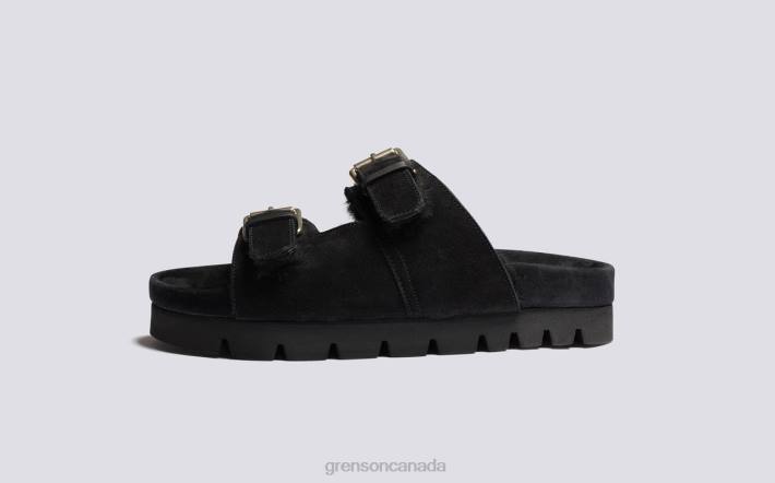 FLORA Black 280D375 Women Grenson Sandals