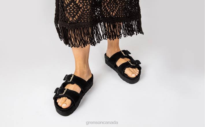FLORA Black 280D375 Women Grenson Sandals