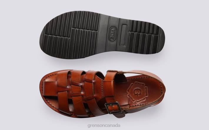 QUEENIE Tan Handpainted 280D384 Women Grenson Sandals