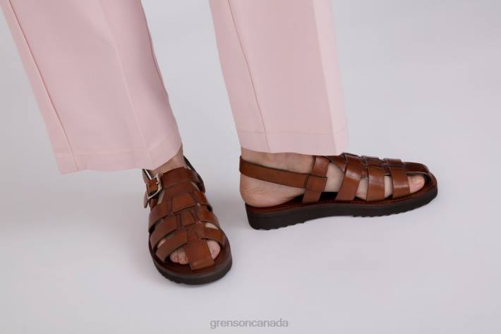 QUEENIE Tan Handpainted 280D384 Women Grenson Sandals
