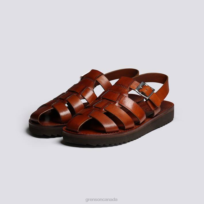 QUEENIE Tan Handpainted 280D384 Women Grenson Sandals