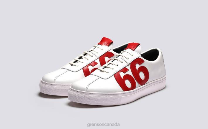 M.I.E. '66' White/Red 280D336 Women Grenson Sneakers