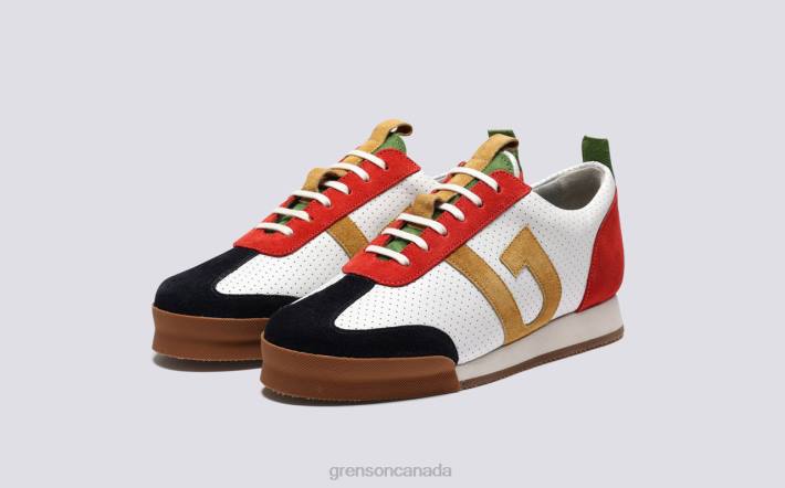 SNEAKER 51 Red/Green/White 280D347 Women Grenson Sneakers