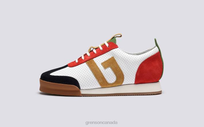 SNEAKER 51 Red/Green/White 280D347 Women Grenson Sneakers