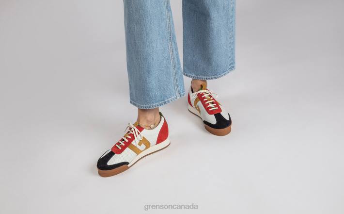 SNEAKER 51 Red/Green/White 280D347 Women Grenson Sneakers