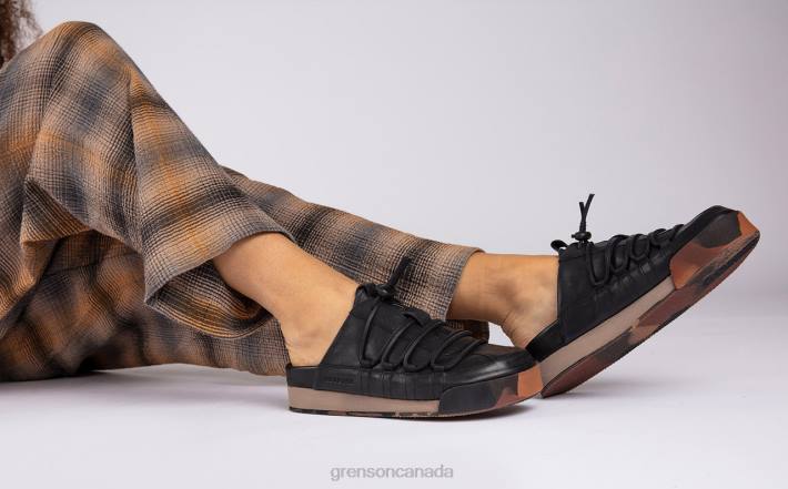 SNEAKER 75 Black Burnished 280D358 Women Grenson Sneakers